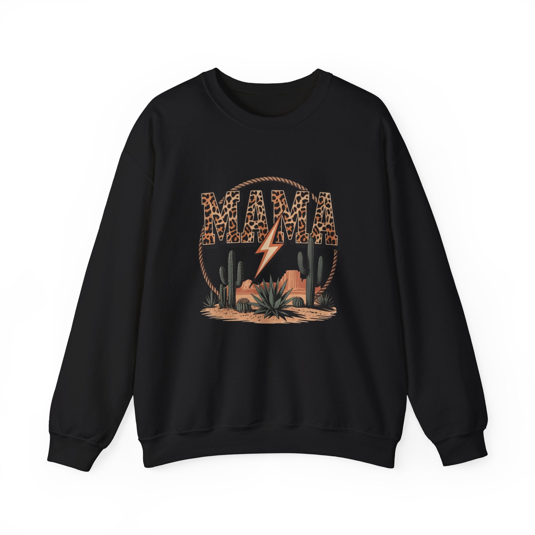 Mama Desert Leopard Crewneck Sweatshirt