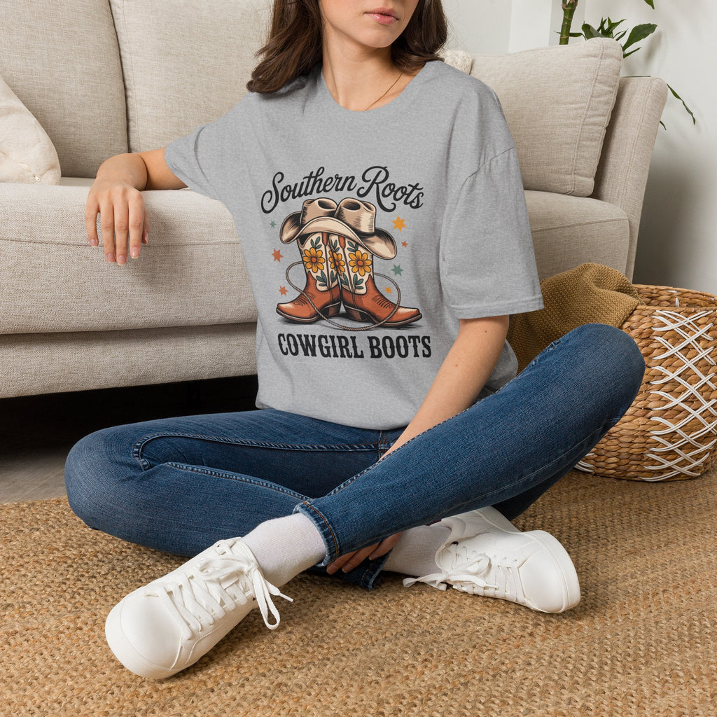 Southern Roots Cowgirl Boots T-Shirt