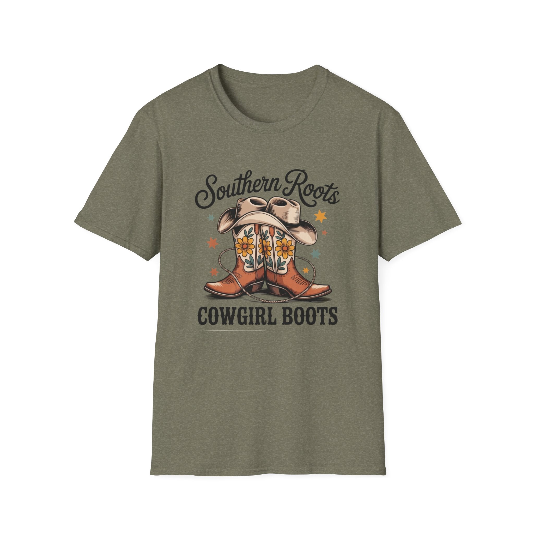 Southern Roots Cowgirl Boots T-Shirt