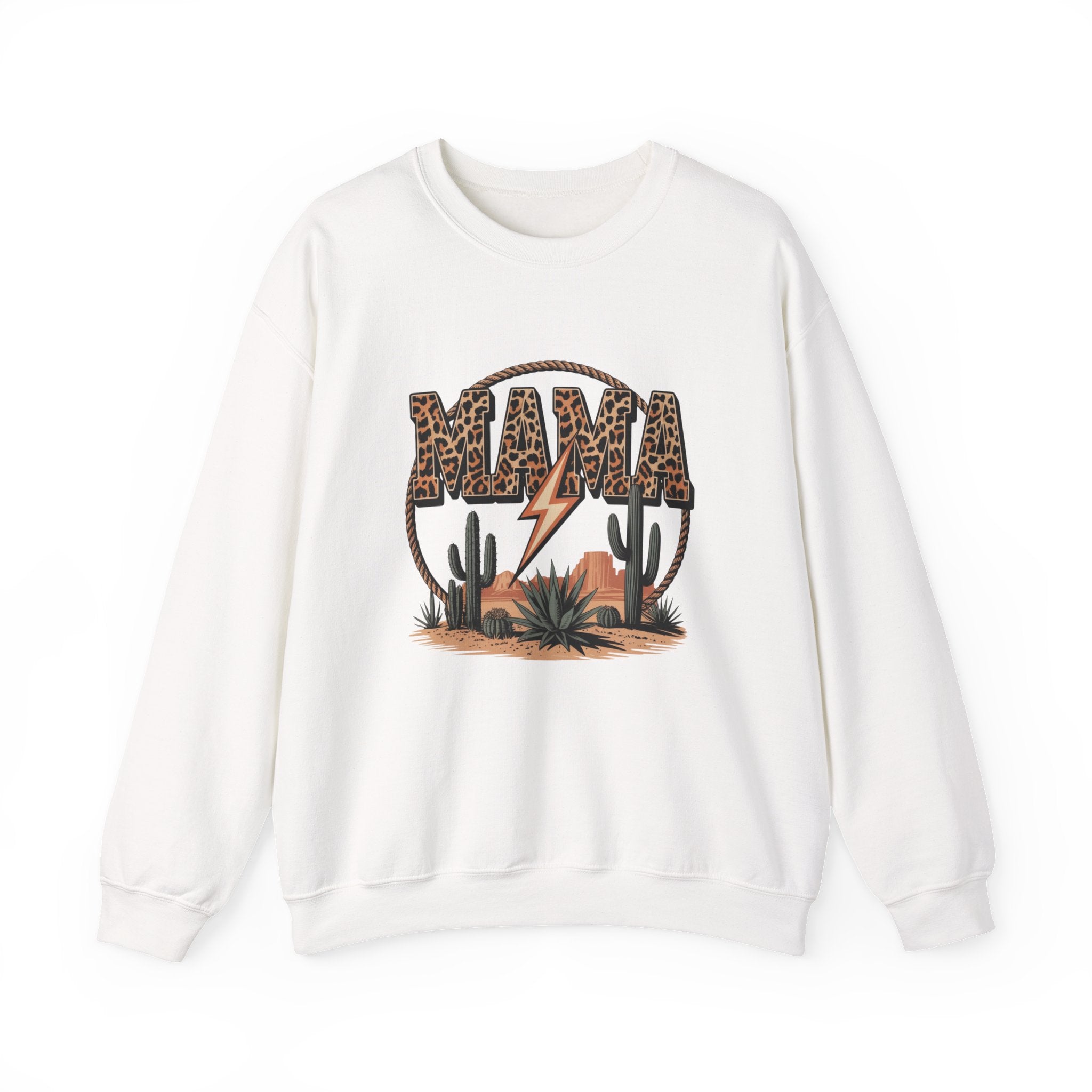 Mama Desert Leopard Crewneck Sweatshirt
