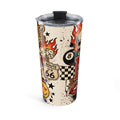 20oz Tumbler — Retro Rockabilly Route 66 Collage